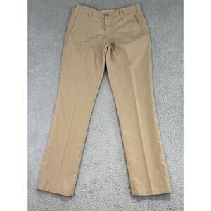 Bluffworks Work Play Chino Pants Mens Size 32x33 Straight Fit Beige Performance